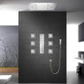 TULUM| 32" Luxury Complete LED Music Shower Set Rain Waterfall Mist Spray Function 6 Body Jets & Hand Shower