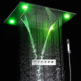 ASPEN 31" Complete Luxury LED Music Shower Set Rain Waterfall Mist Spray Functions Smart Living and Technology