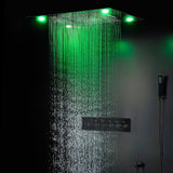 ASPEN 31" Complete Luxury LED Music Shower Set Rain Waterfall Mist Spray Functions Smart Living and Technology