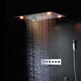 ASPEN 31" Complete Luxury LED Music Shower Set Rain Waterfall Mist Spray Functions Smart Living and Technology