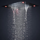 ASPEN 31" Complete Luxury LED Music Shower Set Rain Waterfall Mist Spray Functions Smart Living and Technology