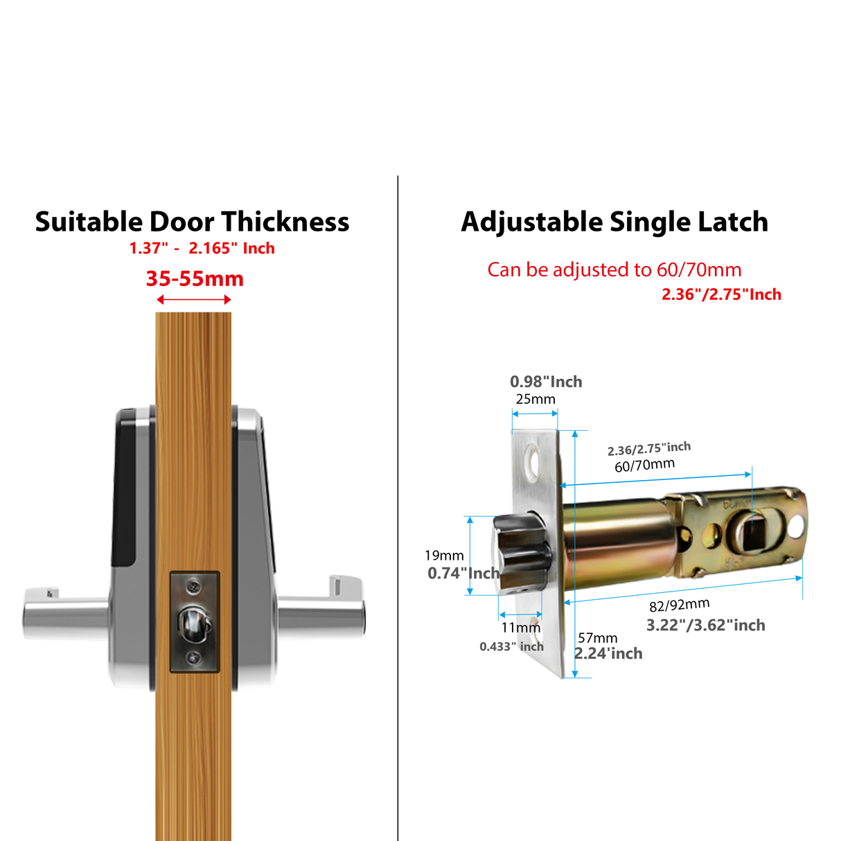 B7 - Smart Biometric Finger Print Door Lock  Passcode , Card , Tuya App Smart Living and Technology