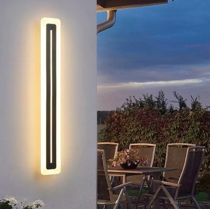 BLACK WATER| Modern LED Wall Light  78" Inches Long LED Light Outdoor/Indoor Wall Lights Smart Living and Technology