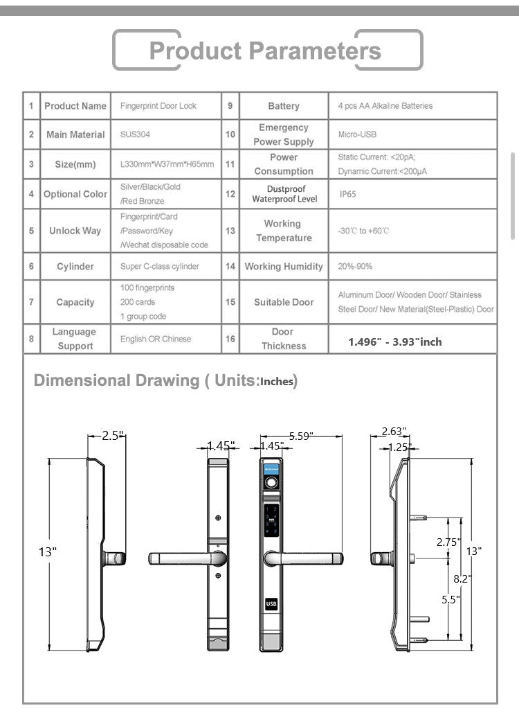 EARTH | Sliding Door Smart Lock Fingerprint Keyless Entry Door  Lock Passcode Tuya App Smart Living and Technology