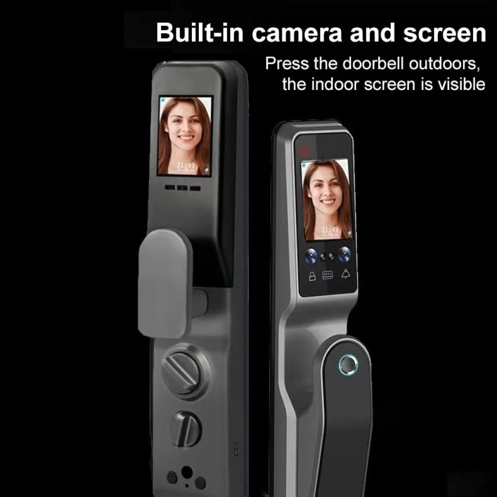 ENERGY- Smart Door Lock Face Recognition Palm Scan Biometric Fingerprint and Remote Wi-Fi App  , Built-in Camera and Doorbell Smart Living and Technology