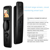 GEOGRAPHY - Smart Door Lock Fingerprint Built-in Camera Doorbell Keyless Entry Passcode Door lock Smart Living and Technology