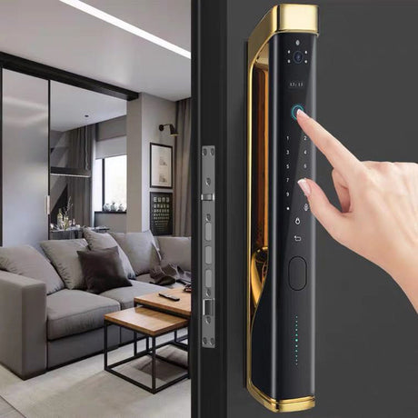 HI TOWER | Smart Lock With High Quality Camera, Remote APP Unlock, Electronic Fingerprint, Digital Card, Key & Passcode . Smart Living and Technology