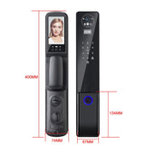 NAY|3D Face recognition smart door lock with video intercom feature biometric fingerprint smart door lock