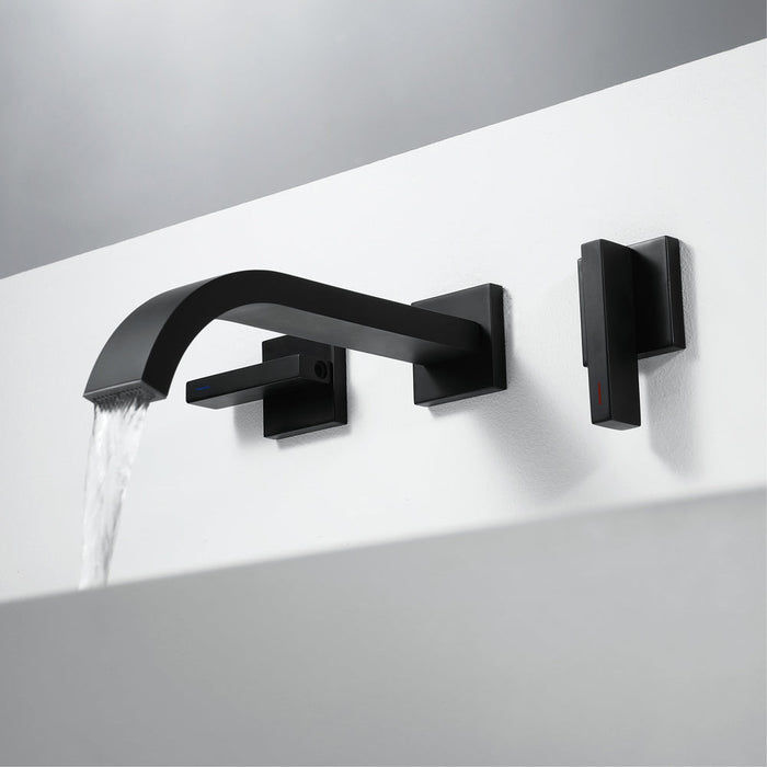 MARO| Wall Mounted Dual Handles Bathroom Sink Faucet Smart Living and Technology