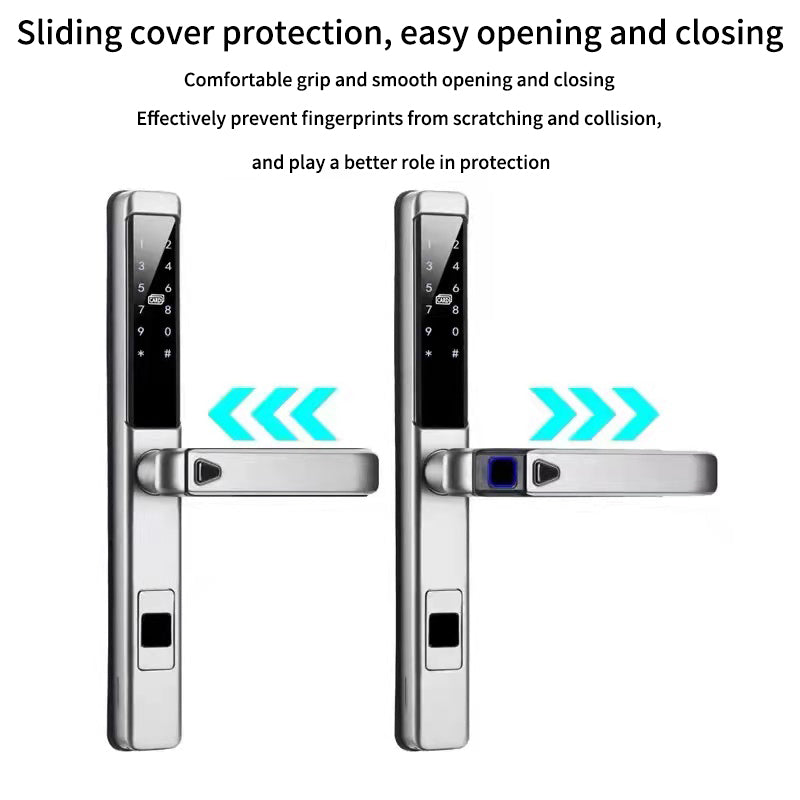 MARS | Sliding Door Smart Lock Fingerprint Keyless Entry Door  Lock Passcode Tuya App IP65 Waterproof Door Lock Smart Living and Technology