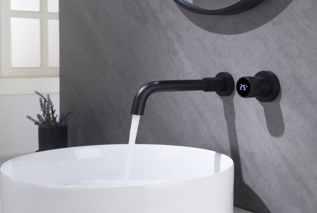 MEERA|SINGLE HANDLE WALL MOUNTED BATHROOM SINK FAUCET Smart Living and Technology