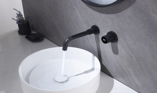 MEERA|SINGLE HANDLE WALL MOUNTED BATHROOM SINK FAUCET Smart Living and Technology