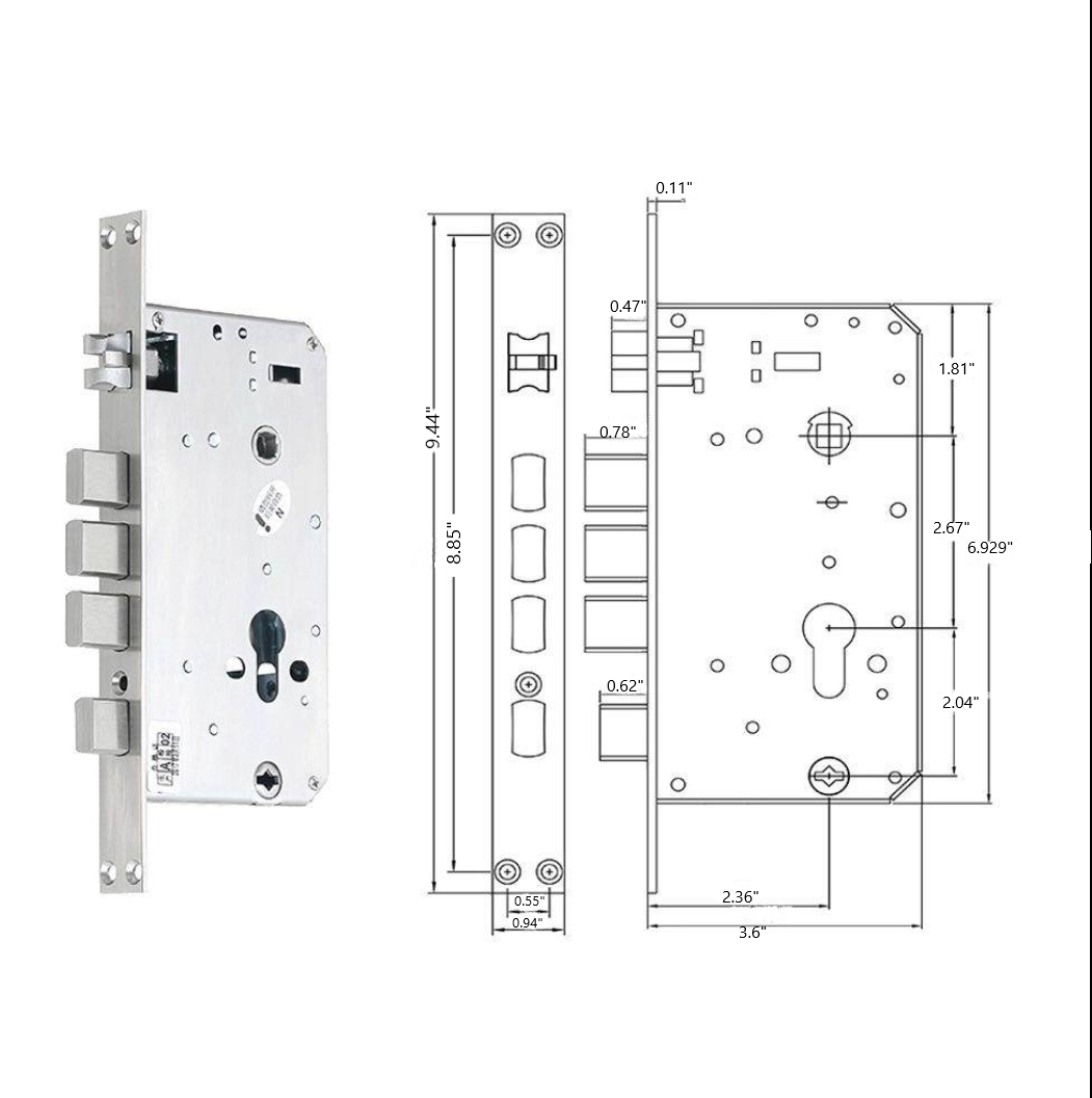 MIDNIGHT Black- Smart Keyless Entry Door Lock With Camera Smart Living and Technology