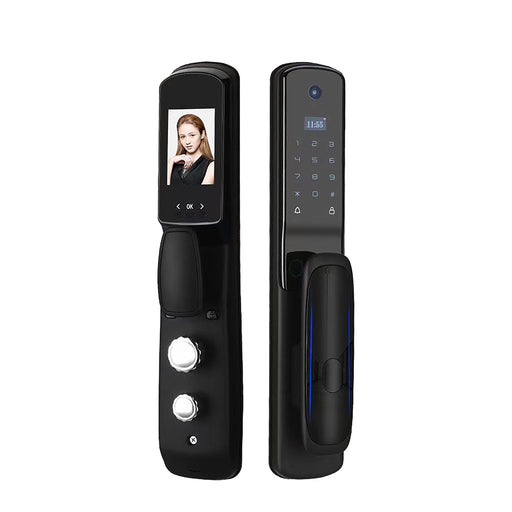 MIDNIGHT Black- Smart Keyless Entry Door Lock With Camera Smart Living and Technology