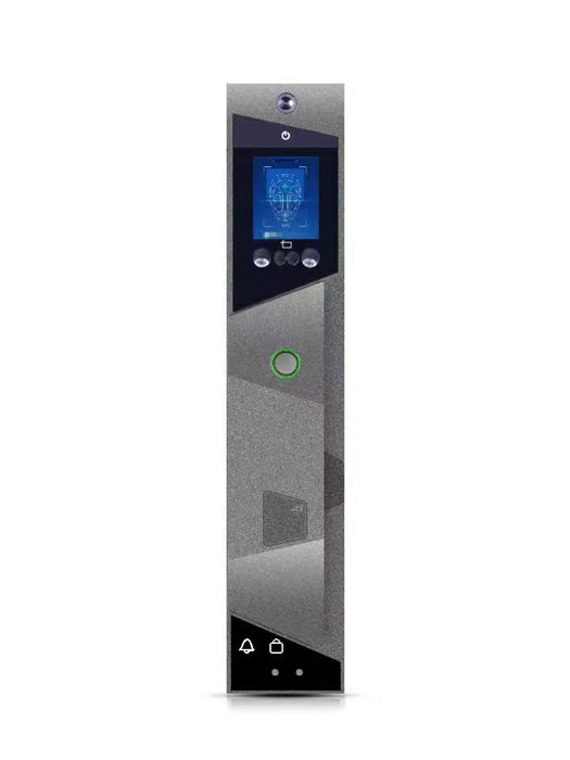 PHYSICS Grey - Smart  Door Lock with Face & Palm Recognition , Biometric Fingerprint, IC Card, Passcode, Remote App Keyless Entry Door Lock Built-in Camera Smart Living and Technology