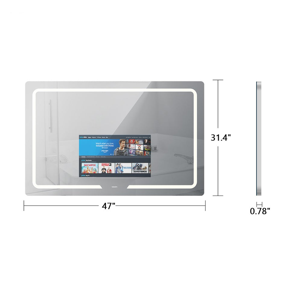 REEF Smart LED Bathroom Mirror Builtin TV screen Android WiFi