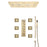 RENO| 23" Brushed Gold Ceiling Mounted Complete LED Music Shower System Smart Living and Technology
