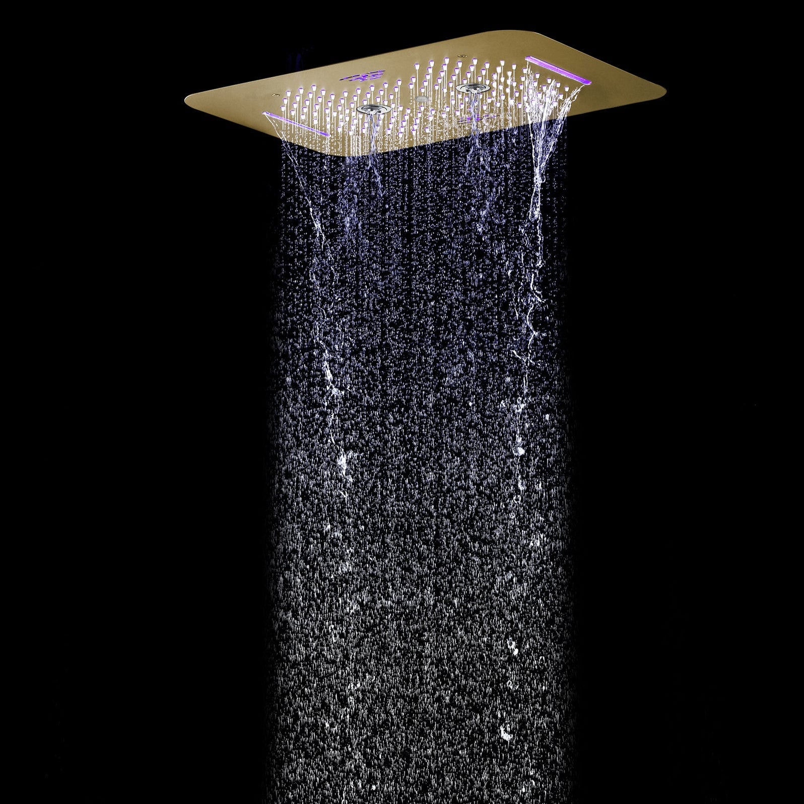 RENO 23" Ceiling Mounted Complete LED Music Shower System — Smart Living and Technology