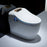 SLTQ9 Smart Luxury Toilet  White Gold Finished with Digital Display & Remote Control Smart Living and Technology