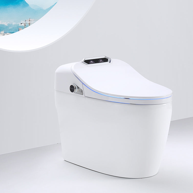 SLTQ9 Smart Luxury Toilet  White Gold Finished with Digital Display & Remote Control Smart Living and Technology