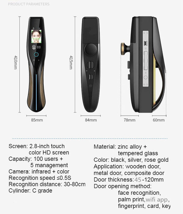 SPACESHIP | Face & Palm Recognition Door Lock Smart Living and Technology