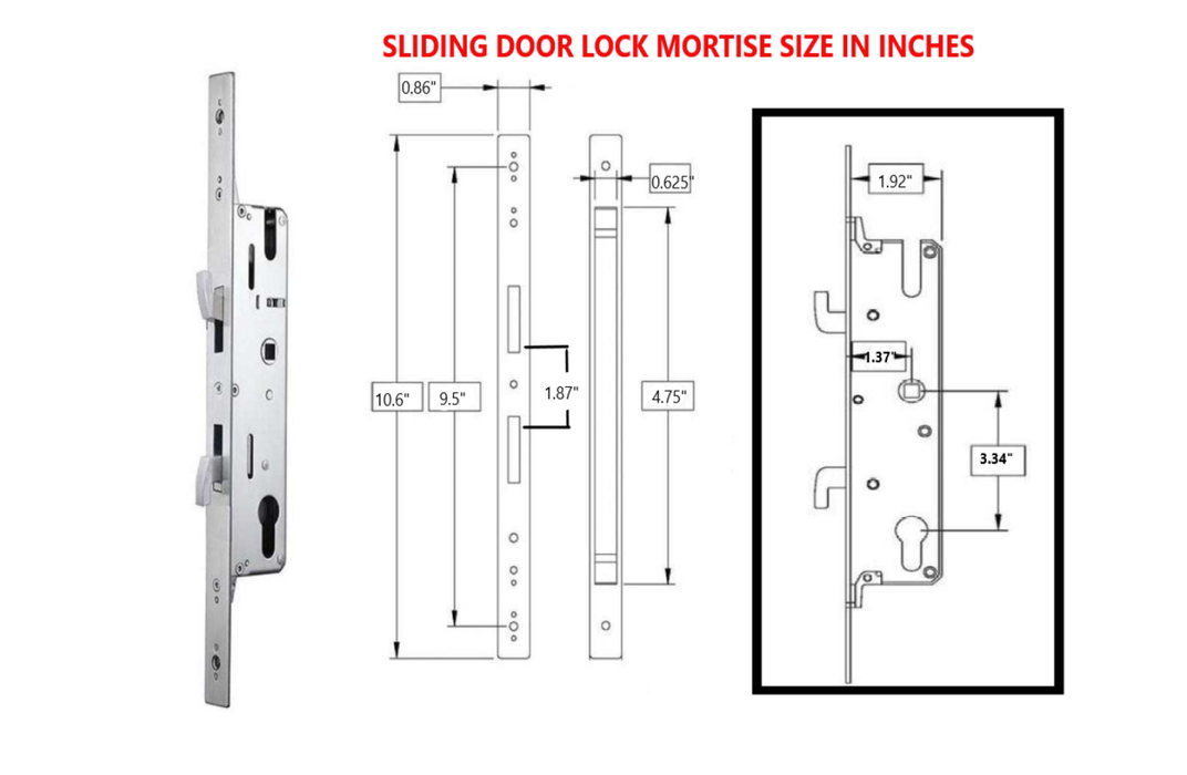 SUPREME| Commercial Property Smart Fingerprint Door Lock  Passcode Cards and Mobile APP Keyless Entry Aluminum Door , Vinyl Door , Patio Door Lock Smart Living and Technology