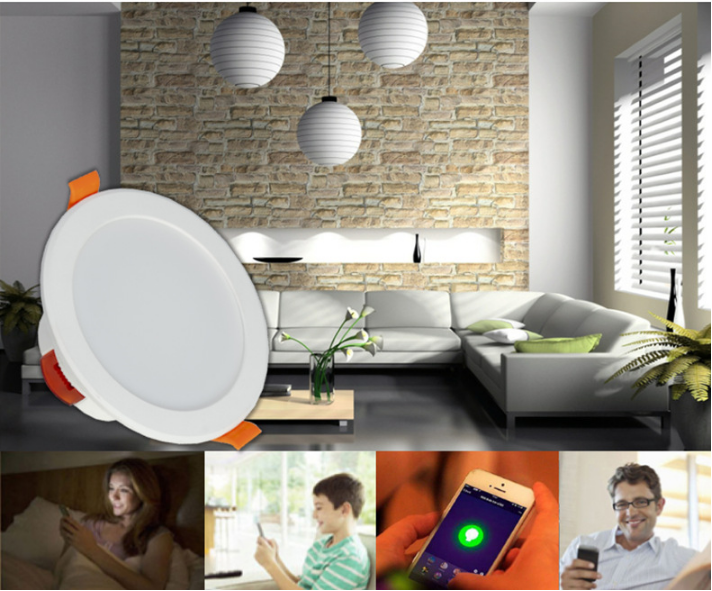 Smart Dimmable RGB Color Changing Recessed LED Downlight Smart Living and Technology