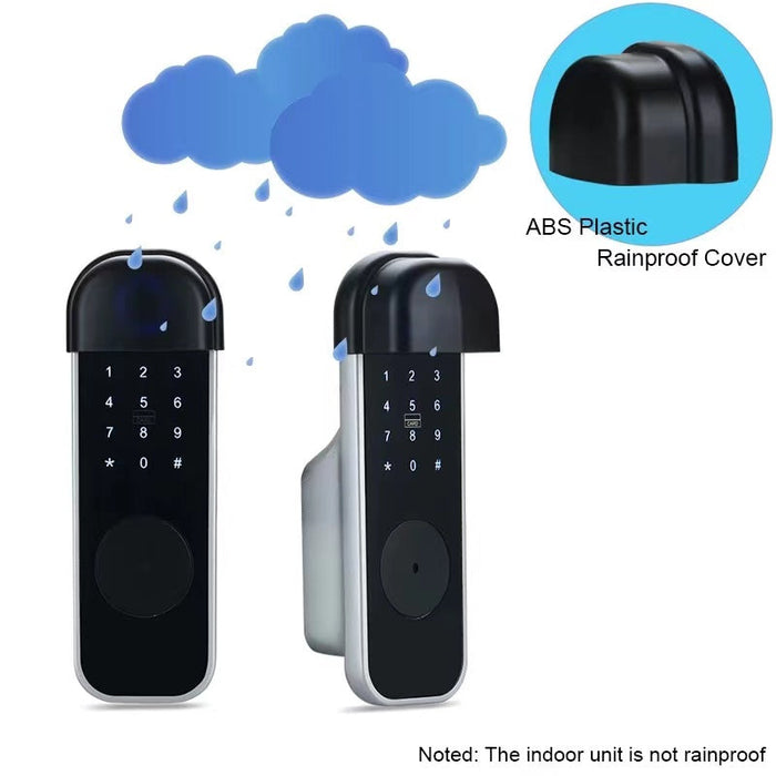 Smart Double Sided Biometric Fingerprint Door lock APP Control Passcode Card & Mechanical Key - ALGEBRA Smart Living and Technology
