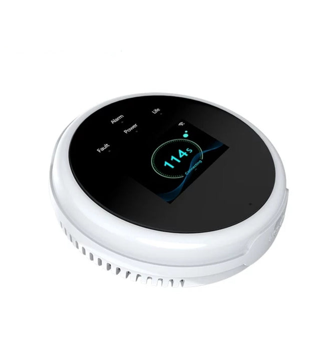 Smart Gas Leak Detector, WiFi, Built-in Sensor with LCD Screen, APP Control Get Alert on your Phone Anywhere & Sound Alarm Smart Living and Technology
