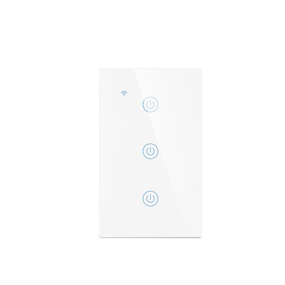 Smart Wall Touch Light Switch Wi-Fi Mobile App Control Alexa, Google Assistant Compatible No Hub Required Smart Living and Technology