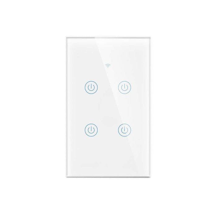 Smart Wall Touch Light Switch Wi-Fi Mobile App Control Alexa, Google Assistant Compatible No Hub Required Smart Living and Technology