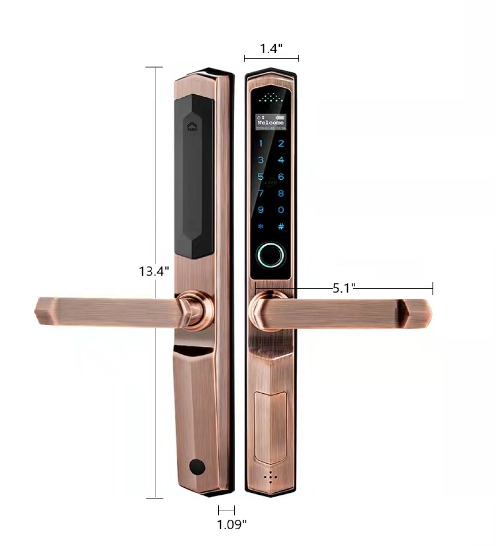 VENUS| Sliding Door Smart Lock Passcode Fingerprint Card APP Unlocking Mode IP65 Waterproof Door Lock Smart Living and Technology