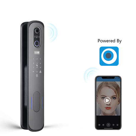 VOICE| 3D Face recognition smart door lock with video intercom feature biometric fingerprint smart door lock Smart Living and Technology