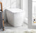 White Smart Toilet One-Piece Floor Mounted Toilet  Remote Control & Mobile App Control -White Smart Living and Technology